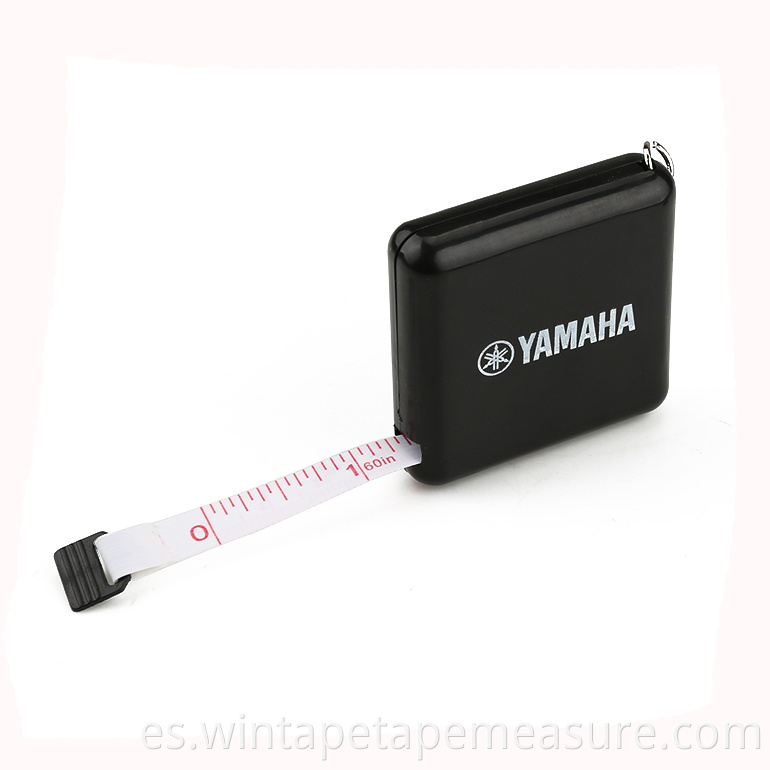 Cintas métricas portátiles del OEM del logotipo de la casilla negra de los artículos de regalo promocionales con el logotipo impreso como Yamaha
